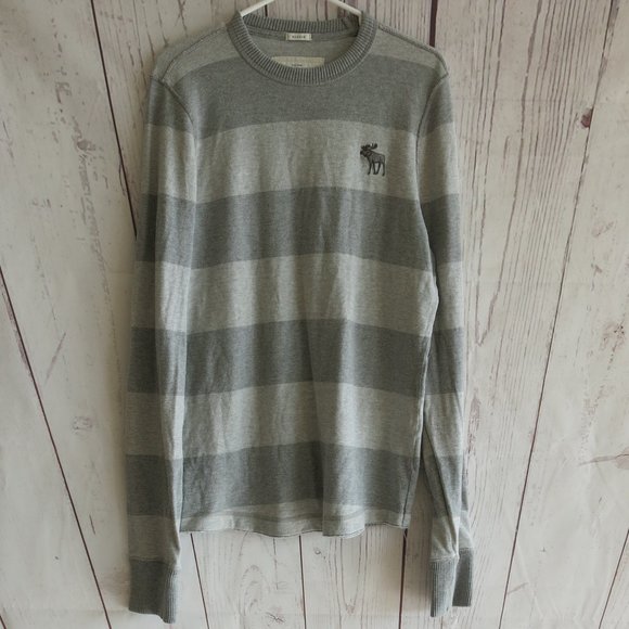 Abercrombie & Fitch Muscle Multi Color Stripe Long Sleeve Sweatshirt - Size XL - Picture 2 of 7